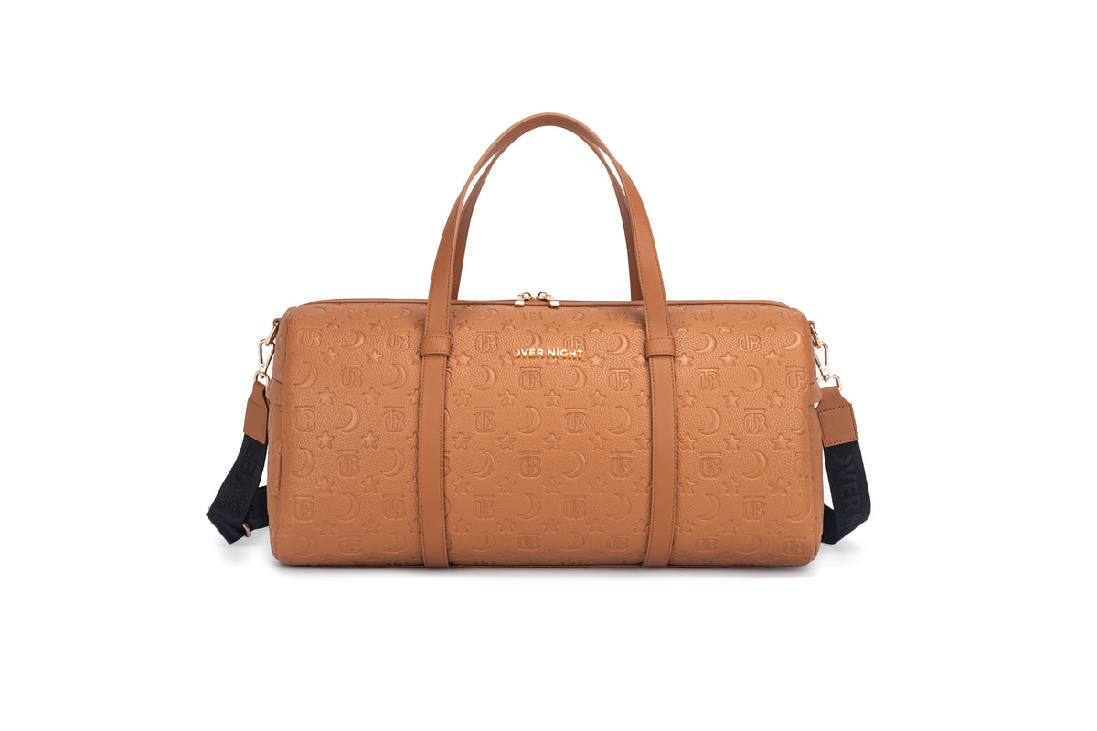 OverNight Travel Bags® embossed camel Go Duffle