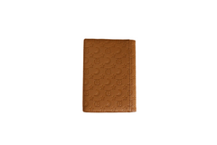 Overnight Travel Bags embossed brown passport wallet