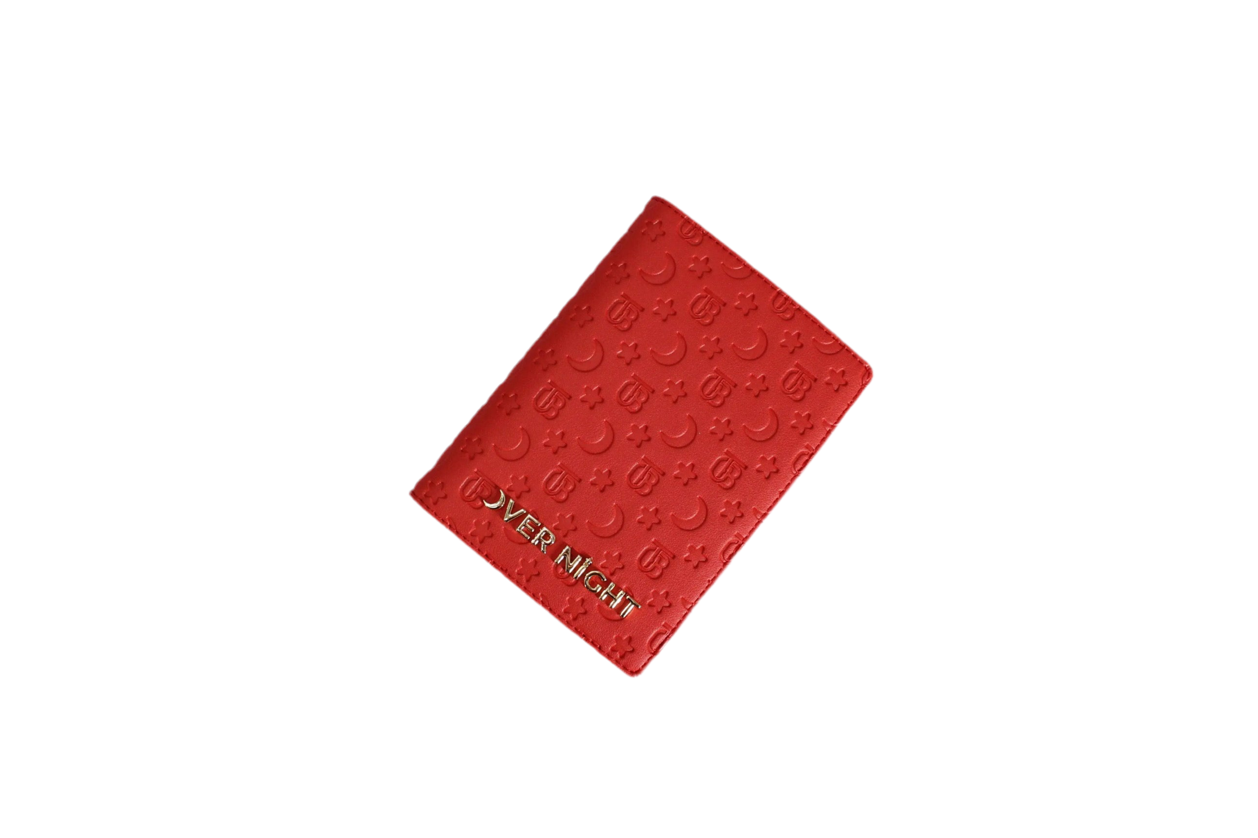 Overnight Travel Bags embossed red passport wallet