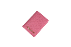 Overnight Travel Bags embossed pink passport wallet