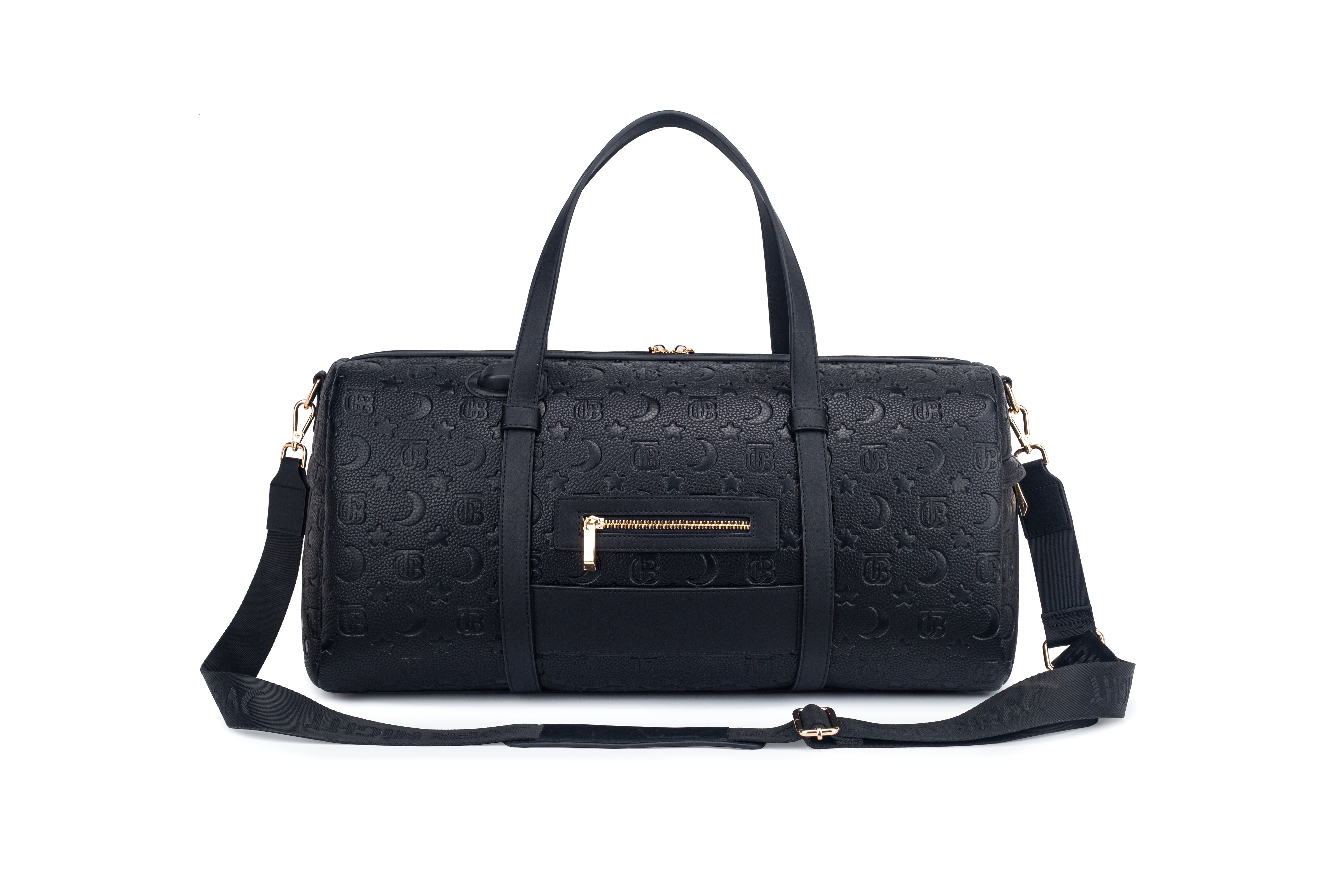 OverNight Travel Bags® embossed black Go Duffle