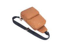 OverNight Travel Bags® camel embossed Crossbody