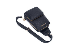 OverNight Travel Bags® black embossed Crossbody