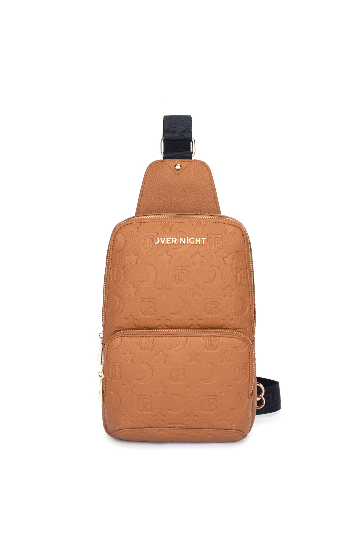 OverNight Travel Bags® camel embossed Crossbody